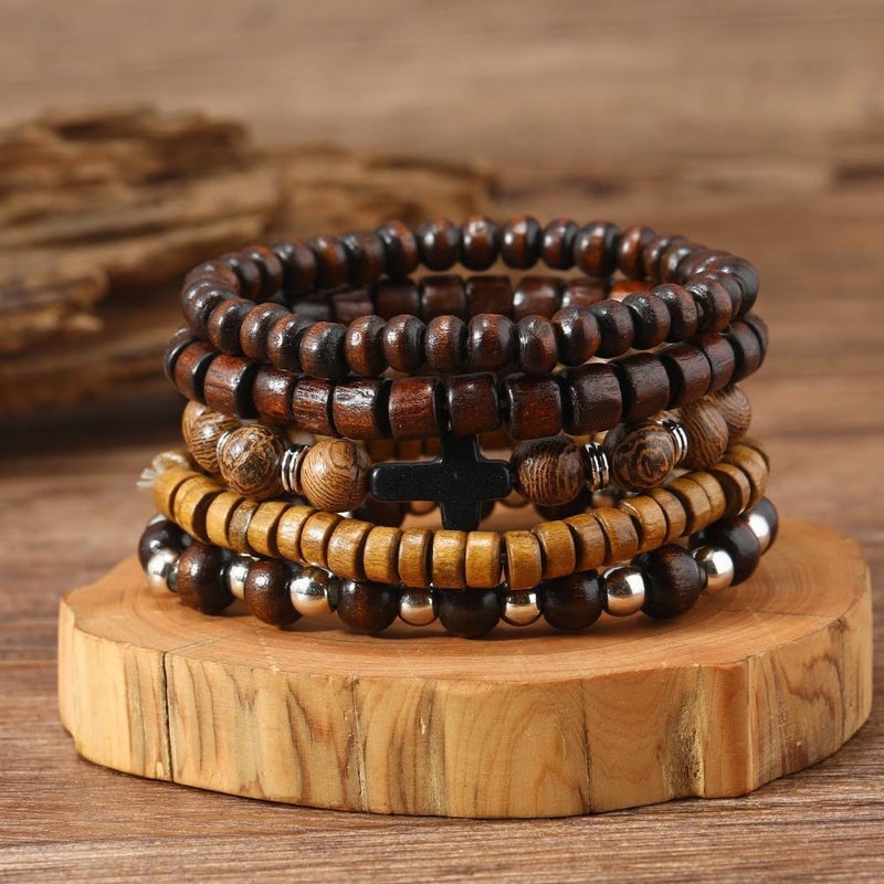 JAVMOO Gothic Bracelet Adjustable Punk Braided Leather Multilayer Grunge Set Bracelets Emo Metal Cuff Wrap Bangles Meaningful Gift - Image 2